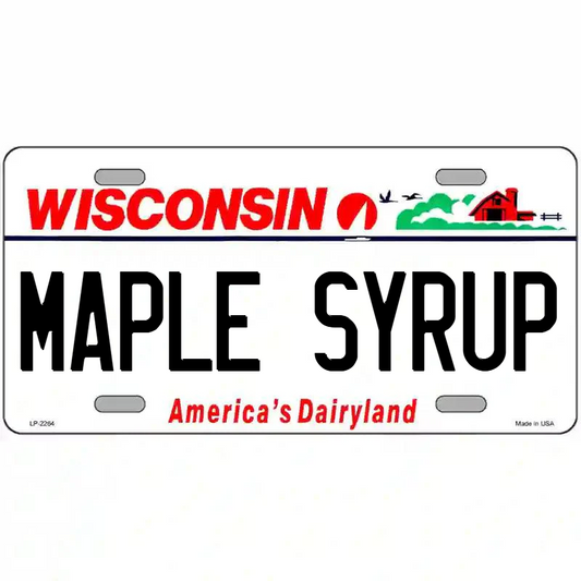 Maple Syrup Wisconsin Metal Sign