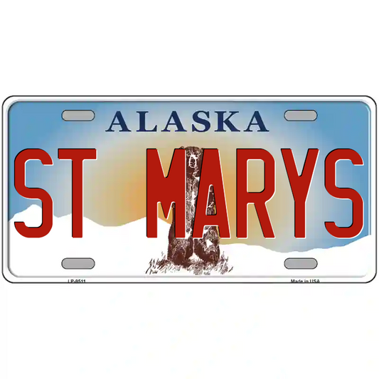 St Mary's Alaska Metal Sign