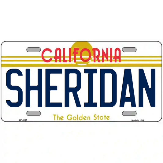 Sheridan California Metal Sign