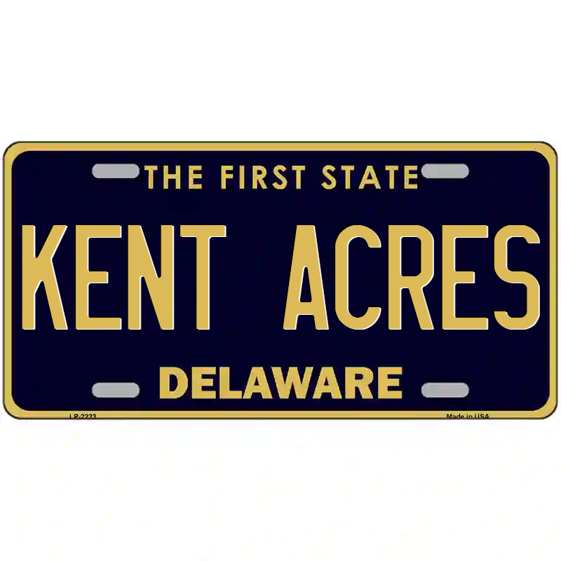 Kent Acres Delaware Metal Sign