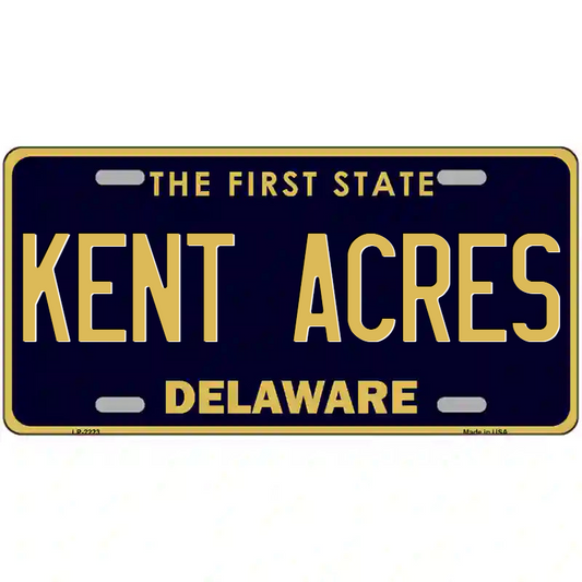 Kent Acres Delaware Metal Sign