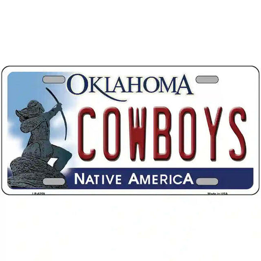 Cowboys Oklahoma Metal Sign