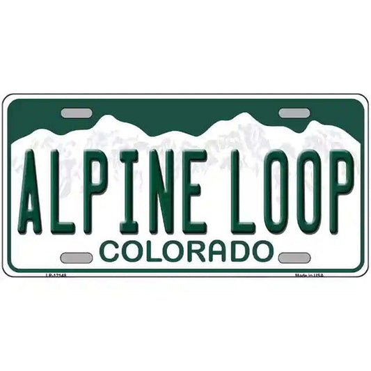 Alpine Loop Colorado Metal Sign