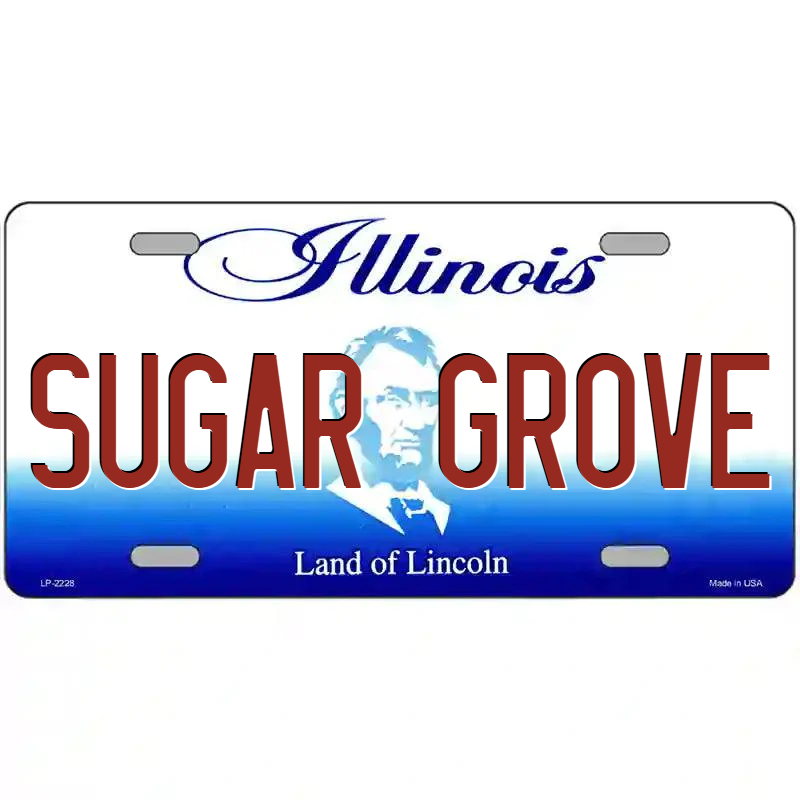 Sugar Grove Illinois Metal Sign
