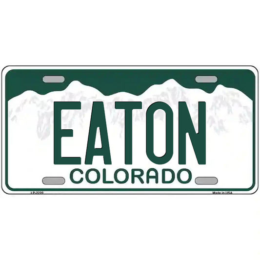 Eaton Colorado Metal Sign