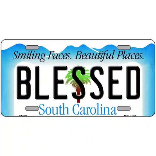 Blessed South Carolina Metal Sign