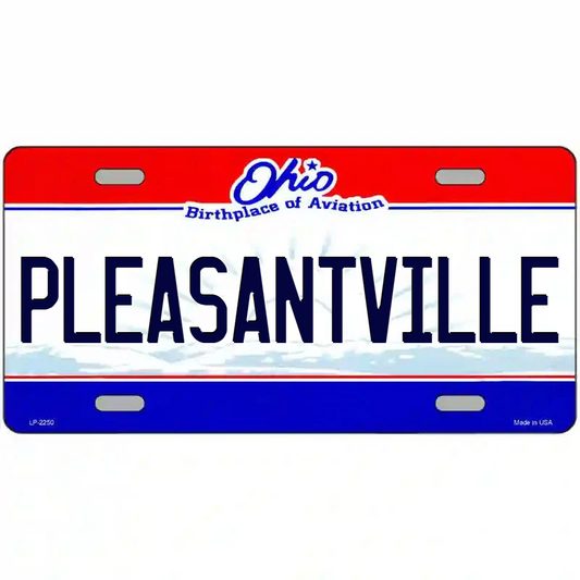 Pleasantville Ohio Metal Sign