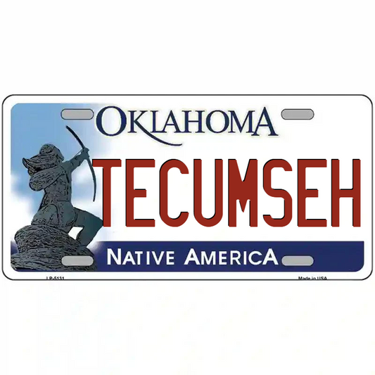 Tecumseh Oklahoma Metal Sign