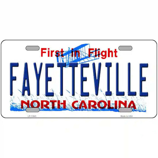Fayetteville North Carolina Metal Sign