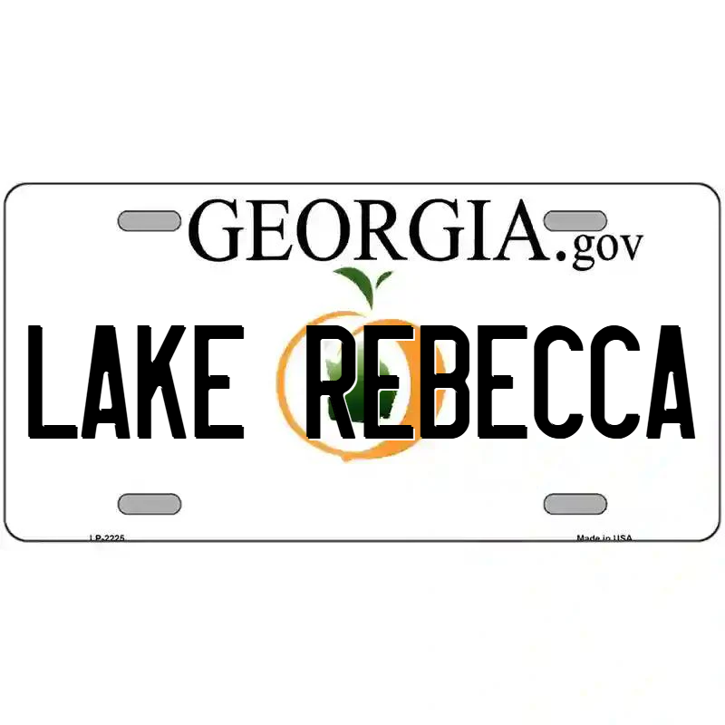 Lake Rebecca Georgia Metal Sign