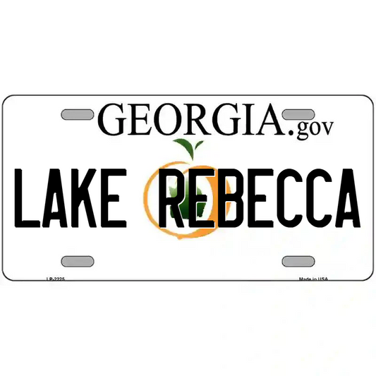 Lake Rebecca Georgia Metal Sign
