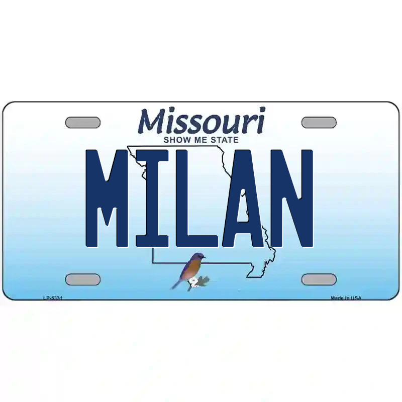 Milan Missouri Metal Sign
