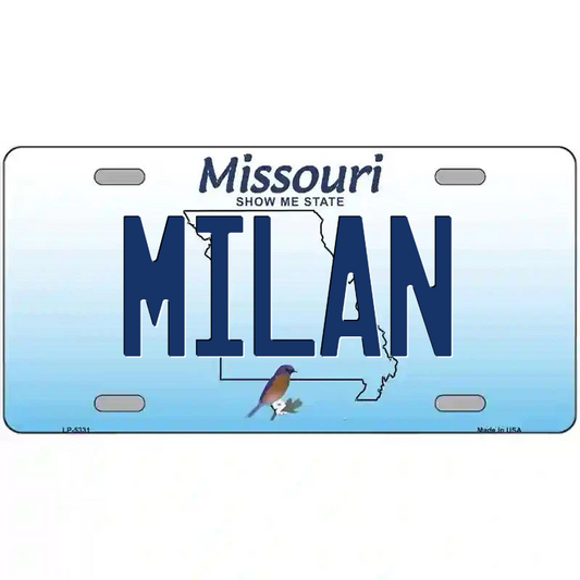 Milan Missouri Metal Sign
