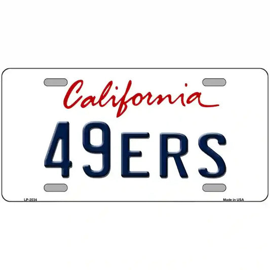 49ers California Metal Sign