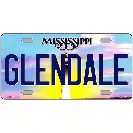 Glendale Mississippi Metal Sign