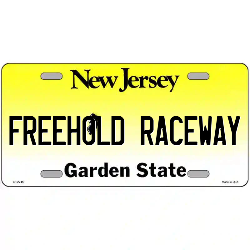 Freehold Raceway New Jersey Metal Sign