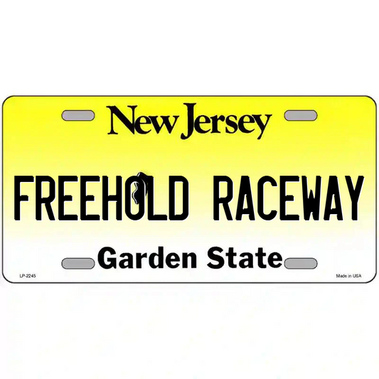 Freehold Raceway New Jersey Metal Sign