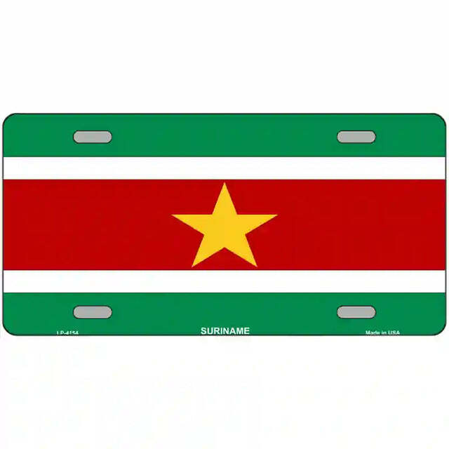 Suriname Flag Metal Sign