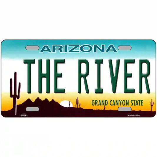 The River Arizona Metal Sign
