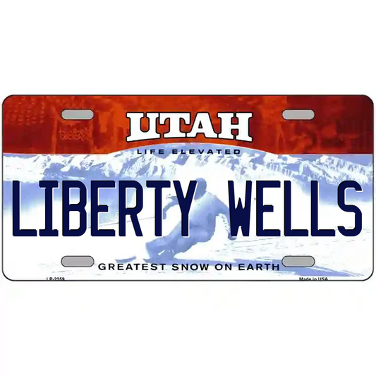 Liberty Wells Utah Metal Sign