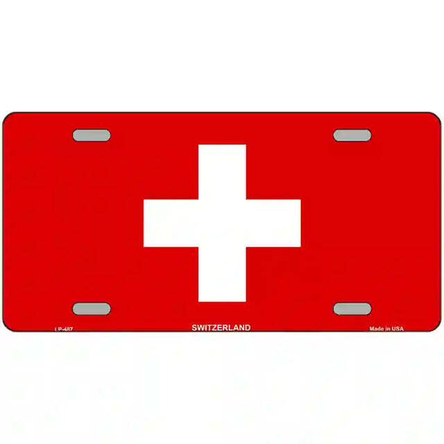 Switzerland Flag Metal Sign