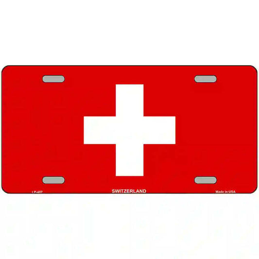 Switzerland Flag Metal Sign