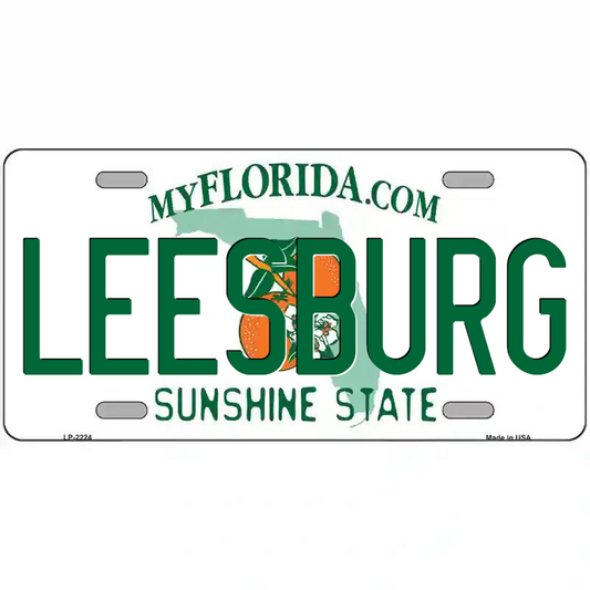 Leesburg Florida Metal Sign