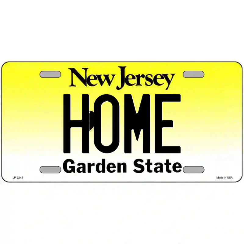 Home New Jersey Metal Sign