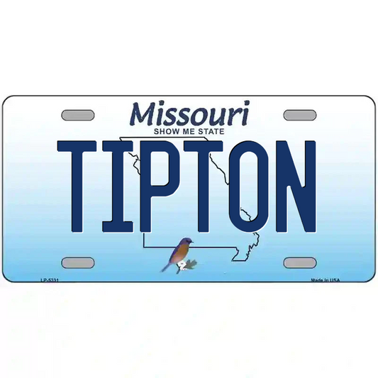 Tipton Missouri Metal Sign