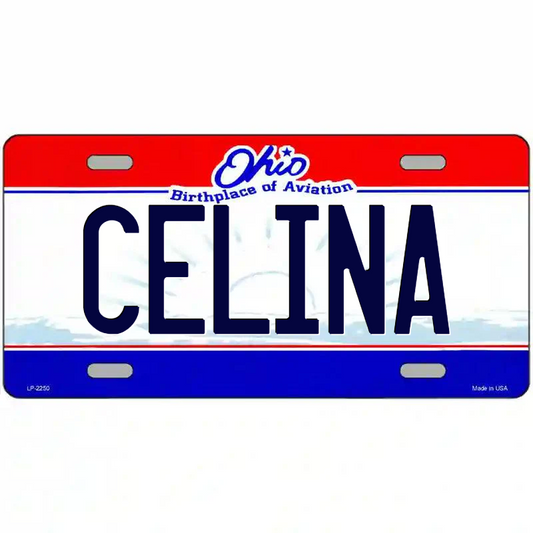 Celina Ohio Metal Sign