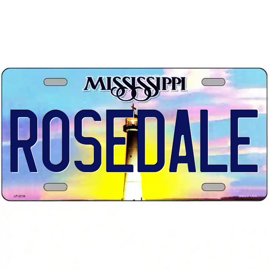Rosedale Mississippi Metal Sign