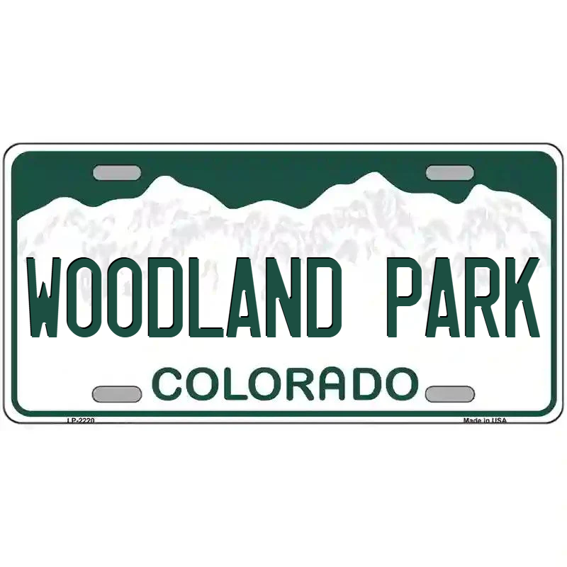 Woodland Park Colorado Metal Sign
