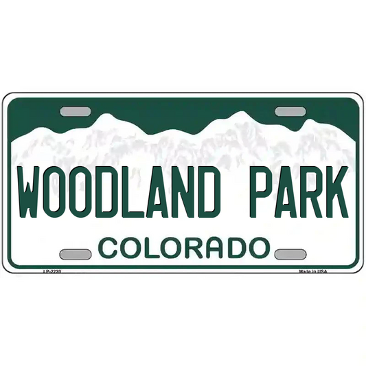 Woodland Park Colorado Metal Sign