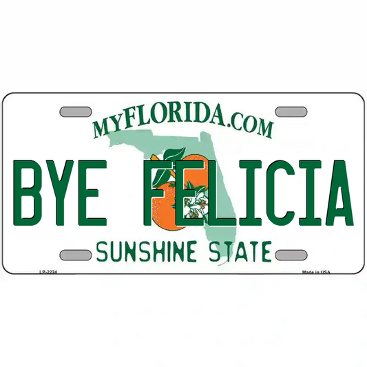 Bye Felicia Florida Metal Sign