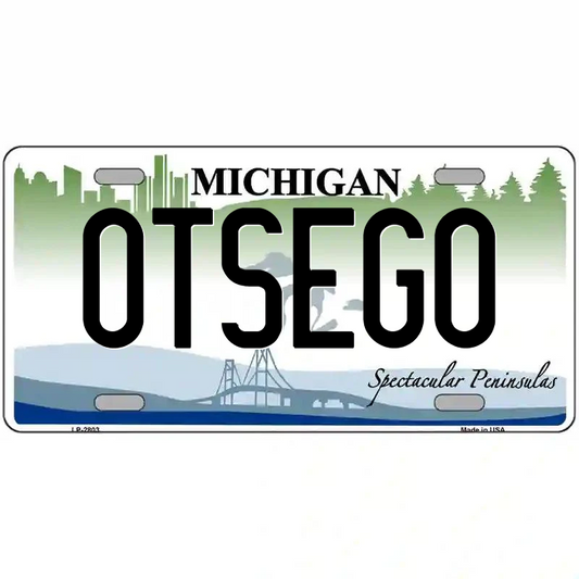 Otsego Michigan Metal Sign