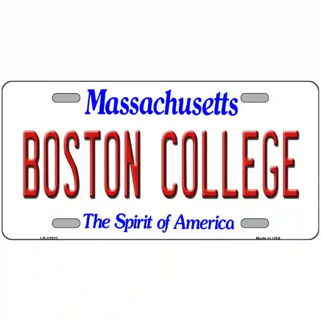 Boston College Massachusetts Metal Sign