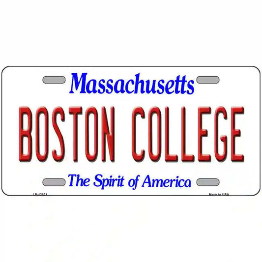Boston College Massachusetts Metal Sign