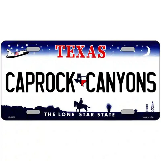 Caprock Canyons Texas Metal Sign