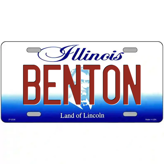 Benton Illinois Metal Sign