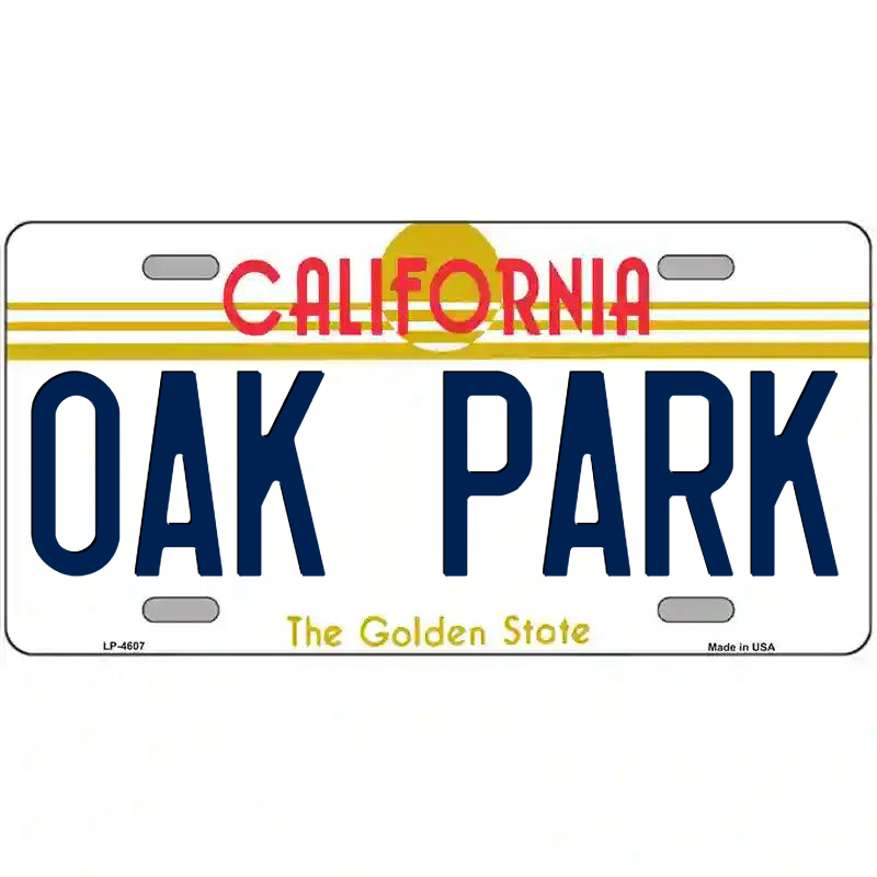 Oak Park California Metal Sign