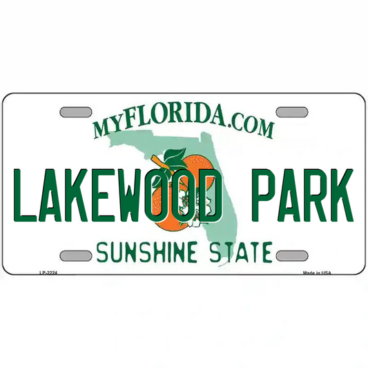 Lakewood Park Florida Metal Sign