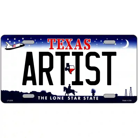 Artist Texas Metal Sign
