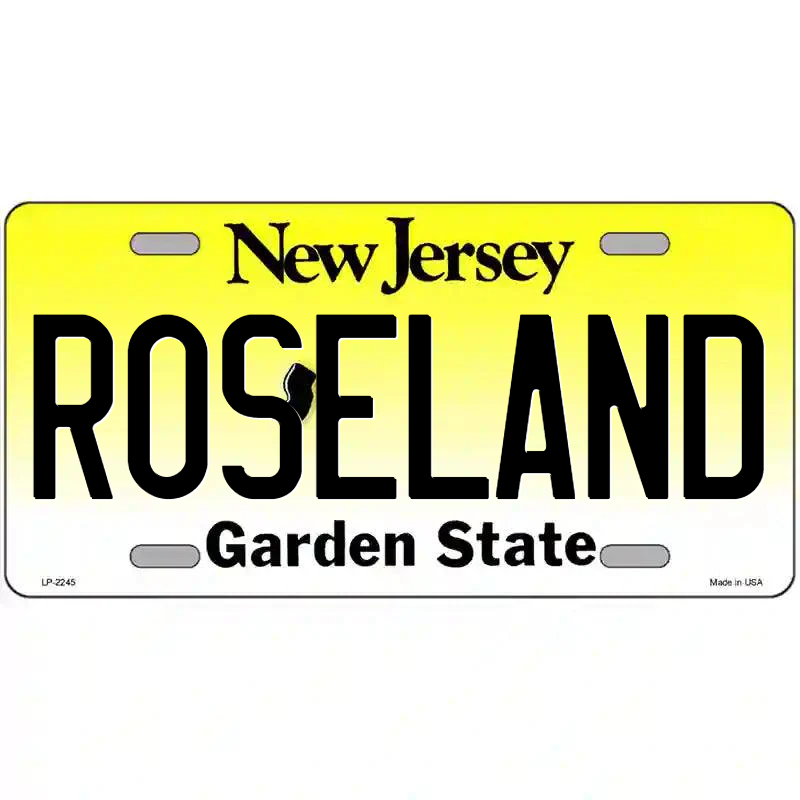 Roseland New Jersey Metal Sign