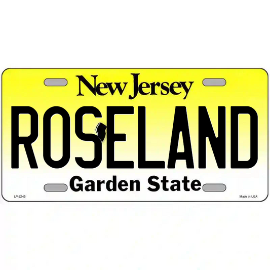 Roseland New Jersey Metal Sign