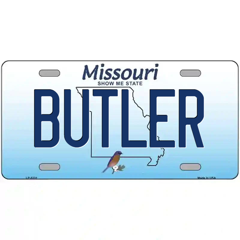 Butler Missouri Metal Sign