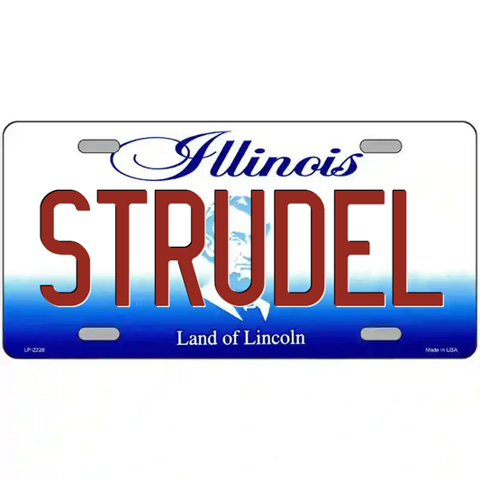 Strudel Illinois Metal Sign