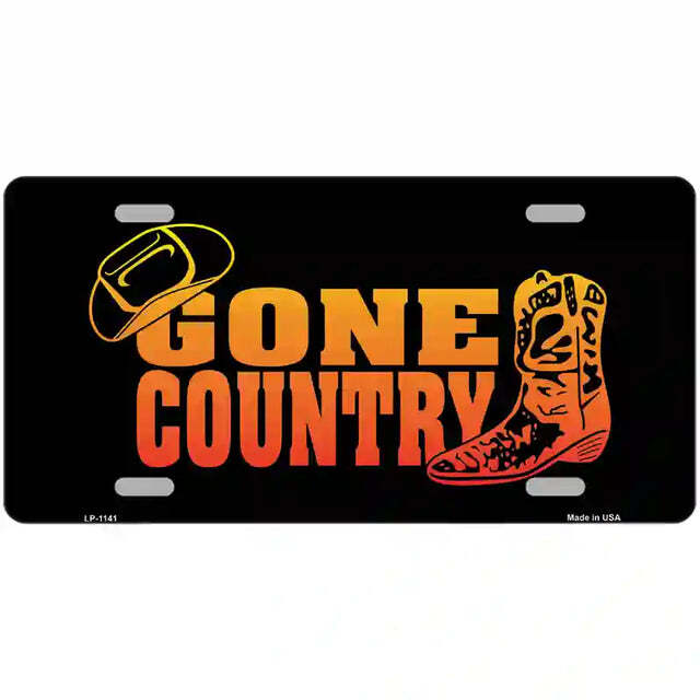 Gone Country Metal Sign