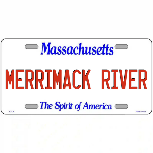 Merrimack River Massachusetts Metal Sign