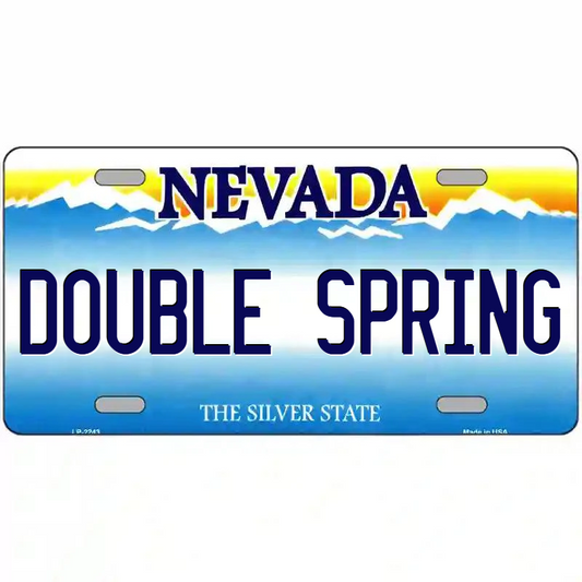 Double Spring Nevada Metal Sign
