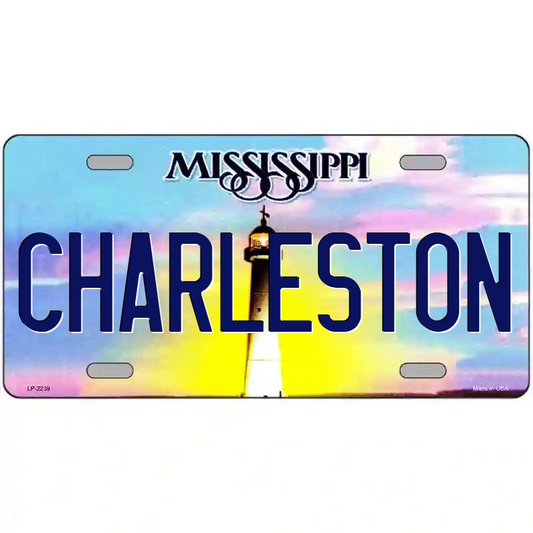 Charleston Mississippi Metal Sign